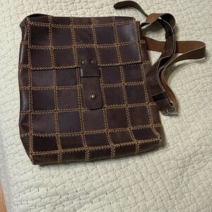 Brown Leather Men's Bag